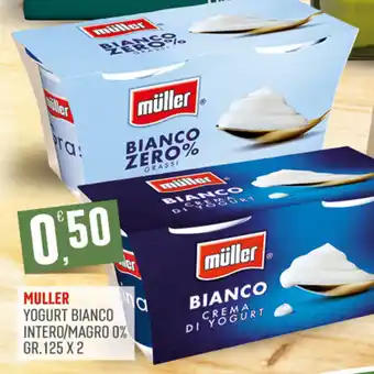 Muller yogurt bianco intero/magro 0%