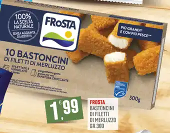 Marketpiù Frosta bastoncini di filetti di merluzzo offerta