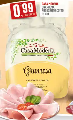 Marketpiù Casa modena granrosa prosciutto cotto l'etto offerta