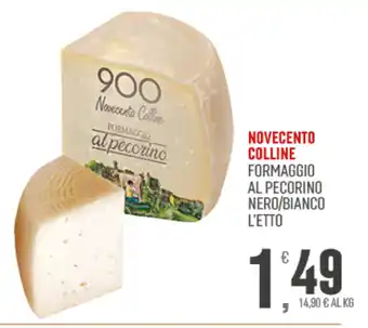 Marketpiù Novecento colline formaggio al pecorino nero/bianco l'etto offerta