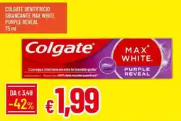 Galassia Colgate dentifricio sbiancante max white purple reveal offerta