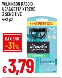 Galassia Wilkinson rasoio usa&getta xtreme 3 sensitive offerta