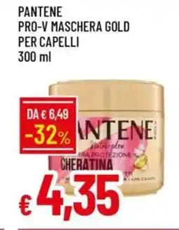 Galassia Pantene pro-v maschera gold per capelli offerta