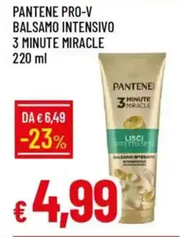 Galassia Pantene pro-v balsamo intensivo 3 minute miracle offerta