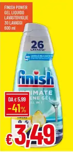 Galassia Finish power gel liquido lavastoviglie offerta