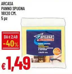 Galassia Arcasa panno spugna 18x20 cm. offerta