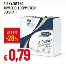 Galassia Bulkysoft 40 tovaglioli doppiovelo decorati offerta