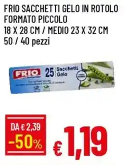 Galassia Frio sacchetti gelo in rotolo formato piccolo offerta