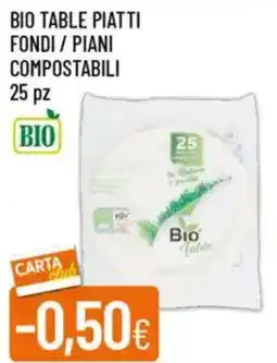 Galassia Bio table piatti fondi / piani compostabili offerta