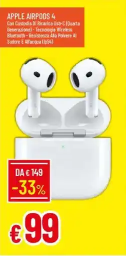 Galassia Apple airpods 4 offerta