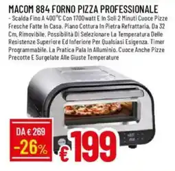 Galassia MACOM 884 FORNO PIZZA PROFESSIONALE offerta