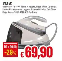 Galassia IMETEC Rapidvapor Ferro A Caldaia A Vapore offerta