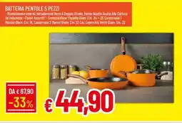 Galassia Batteria pentole 5 pezzi offerta
