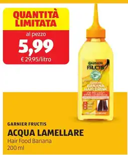 ALDI GARNIER fructis acqua lamellare hair food banana offerta