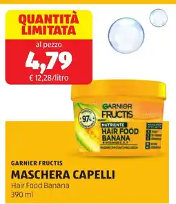 ALDI GARNIER Fructis maschera capelli hair food banana offerta