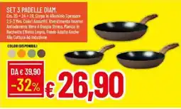 Galassia Set 3 padelle diam. offerta
