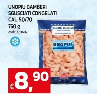 C+C Cash and Carry Unopiu gamberi sgusciati congelati offerta