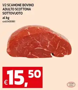 C+C Cash and Carry 1/2 scamone bovino adulto scottona sottovuoto offerta