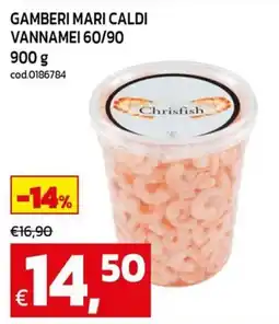 C+C Cash and Carry Gamberi mari caldi vannamei 60/90 offerta