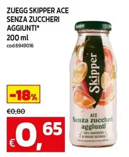 C+C Cash and Carry Zuegg skipper ace senza zuccheri aggiunti offerta