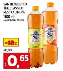 C+C Cash and Carry San benedetto the classico pesca/limone offerta