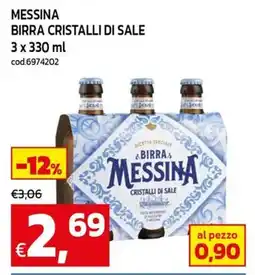 C+C Cash and Carry Messina birra cristalli di sale offerta