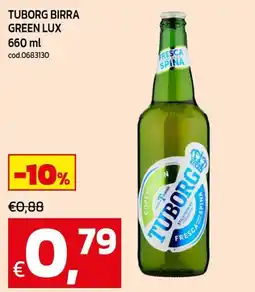 C+C Cash and Carry Tuborg birra green lux offerta