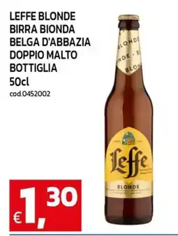 C+C Cash and Carry Leffe blonde birra bionda belga d'abbazia doppio malto bottiglia offerta