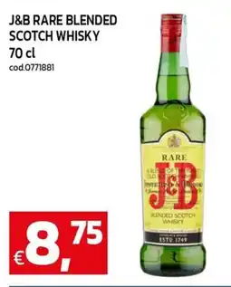 C+C Cash and Carry J&b rare blended scotch whisky offerta