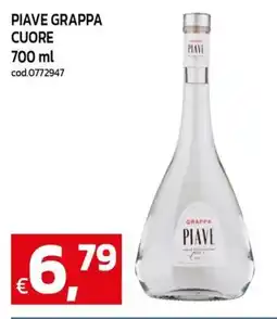 C+C Cash and Carry Piave grappa cuore offerta