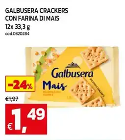 C+C Cash and Carry Galbusera crackers con farina di mais offerta