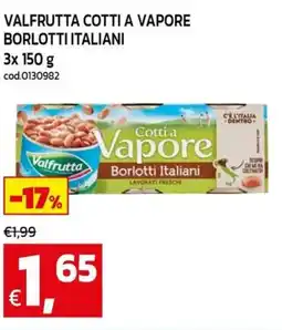 C+C Cash and Carry Valfrutta cotti a vapore borlotti italiani offerta