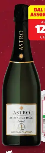 ALDI ASTRO SPUMANTE ALTO ADIGE METODO CLASSICO offerta