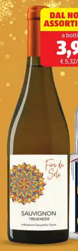 ALDI FIOR DI SOLE sauvignon blanc trevenezie igt offerta