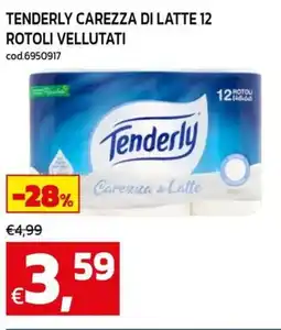 C+C Cash and Carry Tenderly carezza di latte 12 rotoli vellutati offerta