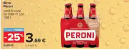 Carrefour Birra Peroni offerta