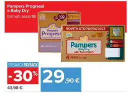Carrefour Pampers Progressi e Baby Dry offerta