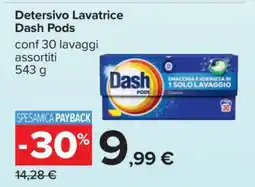 Carrefour Detersivo lavatrice DASH Pods offerta
