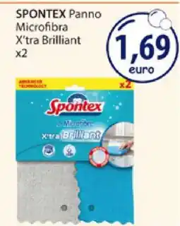 Acqua & Sapone SPONTEX Panno Microfibra X'tra Brilliant x2 offerta