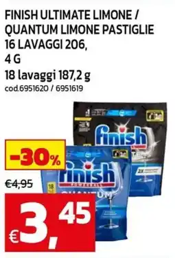 C+C Cash and Carry Finish ultimate limone / quantum limone pastiglie offerta