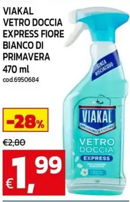 C+C Cash and Carry Viakal vetro doccia express fiore bianco di primavera offerta