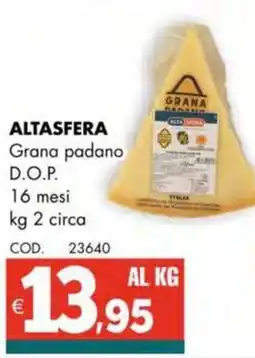 Altasfera ALTASFERA Grana padano D.O.P. 16 mesi offerta
