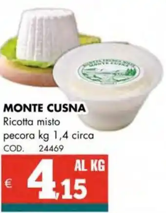 Altasfera MONTE CUSNA Ricotta misto pecora offerta