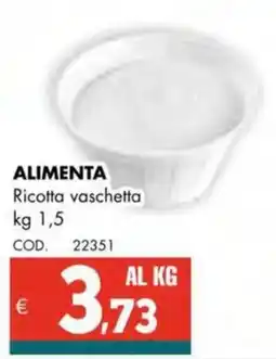 Altasfera ALIMENTA Ricotta vaschetta offerta
