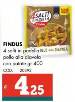 Altasfera FINDUS 4 salti in padella pollo alla diavola con patate offerta