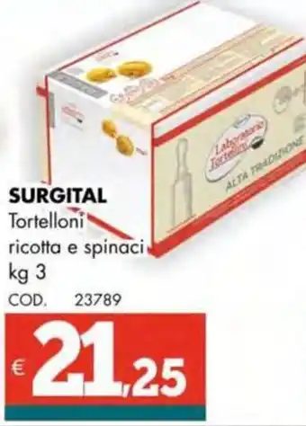 Altasfera SURGITAL Tortelloni ricotta e spinaci offerta