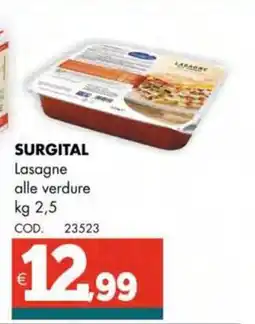 Altasfera SURGITAL Lasagne alle verdure offerta