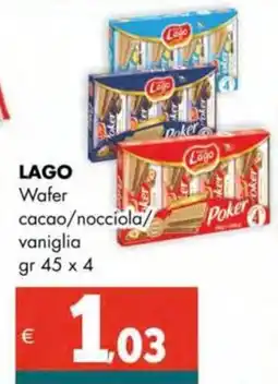 Altasfera LAGO Wafer Poker vaniglia offerta