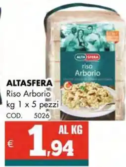Altasfera ALTASFERA Riso Arborio offerta