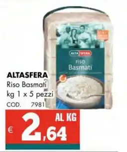 Altasfera ALTASFERA Riso Basmati offerta